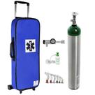 Kit Oxigênio 5L Bolsa Royal com Rodinhas Sem Carga Válvula Click Kit Oxigênio 5L Bolsa Royal com Rodinhas Sem Carga Válvula Click