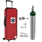 Kit Oxigênio 5L Bolsa Vermelha com Rodinhas Sem Carga Válvula Click Kit Oxigênio 5L Bolsa Vermelha com Rodinhas Sem Carga Válvula Click