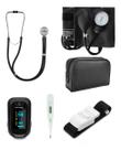 Kit Oximetro De Pulso HC261 Multi + Esfigmo Premium + Rappaport + Garrote + Termometro Kit Oximetro De Pulso HC261 Multi + Esfigmo Premium + Rappaport + Garrote + Termometro