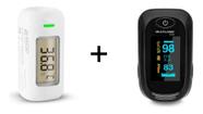 Kit Oximetro De Pulso Multi + Termometro Testa Gtech Medição Rápida