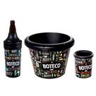 Kit p/ Cerveja Estampa Lettering Balde Porta Lata e Garrafa