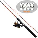 Kit p/ Iniciantes na Pesca Vara Molinete Linha e snap brinde Kit p/ Iniciantes na Pesca Vara Molinete Linha e snap brinde