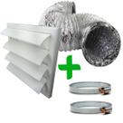 Kit P/ Inst. De Coifas C/ Grelha De Exaustão Auto Fechante 125mm E Duto 4m Kit P/ Inst. De Coifas C/ Grelha De Exaustão Auto Fechante 125mm E Duto 4m