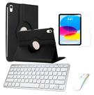 Kit P/ Ipad 10geração 10.9 (2022) Capa + Teclado + Peli.