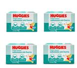 Kit/Pack 4 Sabonetes Huggies em Barra Base Vegetal 75g Cada