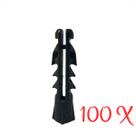 kit Pacote 100 Buchas 8mm Para Parede Bucha N 8 Cinza