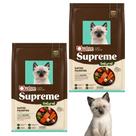 Kit Pacotes Individuais Com 2 Ração de 1kg Quatree Supreme Gatos Filhotes