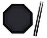 Kit Pad Estudo Bateria 12Pol e Baquetas Fibra Torelli TQ020