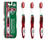 Kit pague 2 e leve 3 escovas de dente fluminense football club juvenil