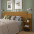 Kit Painel de Cama Box Com 2 Mesas de Cabeceira Regulavel Casal, Queen e King Cores Kit Painel de Cama Box Com 2 Mesas de Cabeceira Regulavel Casal, Queen e King Cores