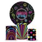 KIT Painel de festa,Neon, painel redondo, trio capa de cilindro e portal retangular, portal romano