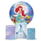 Kit Painel de Festa Princesa Ariel, Painel Redondo Ariel, Trio Veste Fácil Kit Painel de Festa Princesa Ariel, Painel Redondo Ariel, Trio Veste Fácil