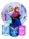Kit Painel de Festa Redondo Trio Cilindro - FROZEN