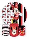 Kit Painel de Festa Redondo Trio Cilindro - MINNIE