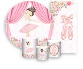 Kit Painel De Festa Trio Capa Cilindro Faixa Veste Fácil, Bailarina Morena e Flores 018 Kit Painel De Festa Trio Capa Cilindro Faixa Veste Fácil, Bailarina Morena e Flores 018