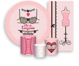 Kit Painel De Festa + Trio Capa Cilindro + Faixa Veste Fácil - Chá de Lingerie Renda 003
