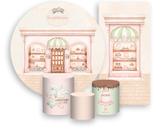 Kit Painel De Festa Trio Capa Cilindro Faixa Veste Fácil, Confeitaria Rosa e Bege 006