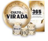 Kit Painel De Festa + Trio Capa Cilindro + Faixa Veste Fácil - Igreja Culto Da Virada 019