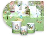 Kit Painel De Festa + Trio Capa Cilindro + Faixa Veste Fácil - Jardim Aquarela Borboletas 003 Kit Painel De Festa + Trio Capa Cilindro + Faixa Veste Fácil - Jardim Aquarela Borboletas 003