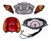 Kit Painel Farol Com Setas Pisca E Lanterna Honda Biz 100 2002 2003 2004 2005
