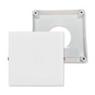 Kit Painel Infinity Led Suporte Sobrepor Quadrado 18W IP20
