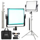 Kit Painel Led Rgb Godox Ldx50r + Tripé Inox 2,5 Metros Greika