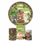 Kit Painel Redondo + Trio Capa Cilindro Bosque Encantado