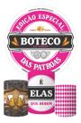 Kit Painel Redondo + Trio Capas Cilindro Festa Boteco Rosa Kit Painel Redondo + Trio Capas Cilindro Festa Boteco Rosa
