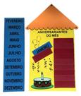 Kit Painel Sala De Aula Calendário, Aniversariante Do Mês , Chamada Do Dia, Ajudante E Bem Vindos