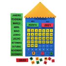 Kit painel sala de aula com chamada, calendário, aniversariante, ajudante do dia