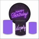 Kit Painel + Trio Capas de Cilindro de Happy Birthday