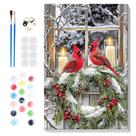 Kit Paint by Numbers Bowetile Christmas 20x30 cm Tela