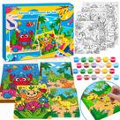 Kit Paint by Numbers MGParty para crianças de 6 a 8 e 8 a 12 anos