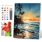 Kit Paint By Numbers PRASIO Framed Beach 41x51 cm