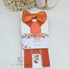 Kit Pajem Daminha Infantil com laço de cabelo kit Suspensório e Tags enviados em saco de Organza Kit Pajem Daminha Infantil com laço de cabelo kit Suspensório e Tags enviados em saco de Organza