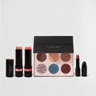 Kit Paleta de Sombras + Blush em Bastão Rosa Claro + Iluminador em Bastão + Batom Nude Semi-Matte Océane Edition (4 Produtos)