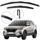 Kit Palheta Dianteira Creta 2016 a 2021 Limpador de Parabrisa de Silicone