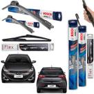 kit Palheta Limpardor Parabrisa Dianteira Bosch Traseira Vetor Compativel com Hb20 2013 2014 2015 2016 2017 2018