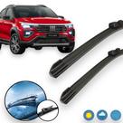 Kit Palheta Silicone Limpador De Parabrisa Fiat Pulse Todos
