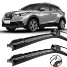 Kit Palhetas Limpador Para-brisa 26" 14" Kicks 2016 17 18 2019