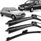 Kit Palhetas Silicone Limpador Parabrisa 19" 19" 16E" Fiesta 1996 À 2007