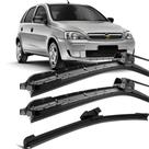Kit Palhetas Silicone Limpador Parabrisa 20" 18" 15E" Corsa 2004 À 2012