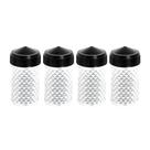 Kit Paliteiro 4 peças de Acrílico cor Preta Palito de dente Lanches