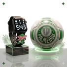 Kit Palmeiras Bola Futebol Sintética e Relógio Infantil