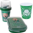 Kit Palmeiras Porta Lanche Escolar Infantil Passeio Viagem