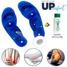 Kit Palmilha Magnética Massagem Terapia Do-in + Gel 15 Ervas