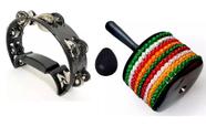 Kit Pandeiro Meia Lua + Afuxe PHX + Ovinho