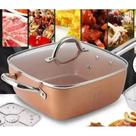 Kit Panela Caçarola Frigideira Titânio Cerâmica Grande Cesto