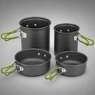 Kit Panelas Camping Alumínio 4 Peças Dobrável para Acampamento e Viagem Kit Panelas Camping Alumínio 4 Peças Dobrável para Acampamento e Viagem