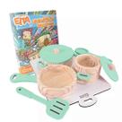 Kit Panelinhas em Madeira Pinus Brinquedo - Verde Claro